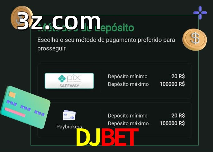 O cassino DJBETbet oferece uma grande variedade de métodos de pagamento